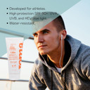 Valquer Invisible Facial Sun Serum SPF 50+ for athletes. Antioxidant and anti-aging protection. Deep hydration and water resistance - 75 ml