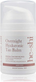 He-Shi Gradual Face Tan - Overnight Hyaluronic Tan Balm - Anti-Ageing Gradual Tanning Moisturiser - Hydrating & Firming - Evening Skincare with Lavender for Natural Radient Skin, Vegan & Cruelty Free