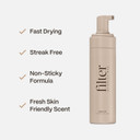 Filter by Molly-Mae Tanning Mousse | Medium Shade | Fast Drying Self Tan Mousse, for a Sunkissed, Golden Glow | Streak Free Fake Tan | Moisturising Foam | Fast Developing | 200ml
