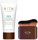 VITA LIBERATA HA Face Tan 50ml & Brush Bundle, Tanning Moisturiser with Hyaluronic Acid, Hydrating Skincare, Sun-Kissed Radiant Glow, Includes Application Blending Brush, Streak Free Result VITA LIBERATA HA Face Tan 50ml & Brush Bundle, Tanning Moisturiser with Hyaluronic Acid, Hydrating Skincare, Sun-Kissed Radiant Glow, Includes Application Blending Brush, Streak Free Result