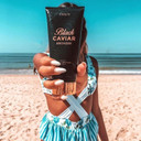 Onyx Black Caviar Sunbed Cream with Bronzer 8.5 oz 250ml | Advanced Bronzing Sunbed Tanning Accelerator | Instant Tan Enhancer | for Indoor Sunbeds and Outdoor Sun | Achieve Fast Dark Skin Results