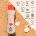 LECHE HIDRATANTE BRONCEADORA facial y corp con aceite de zanahoria SPF 30 500 ml
