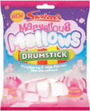Swizzels Marvellous Mallows Drumstick Raspberry & Milk Flavour Marshmallows 125g