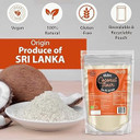 The Coconut Company Organic Coconut Flour with 100% Pure Coconut, Gluten-Free, High in Fibre, and Lower in Calories and Carbs Also Naturally High in Protein, 500gm (Pack of 1)
