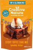 Creative Nature Sticky Toffee Pudding Mix | Healthy Cake Mix | Gluten Free, Nut Free, Dairy Free Baking Mix | Top 14 Allergen Free | 300g