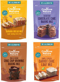 Gluten Free Cake Mix | Creative Nature Vegan Carrot Cake Mix + Banana Bread Mix | Nut Free, Dairy Free Baking Mixes | Top 14 Allergen Free | 2 Pack