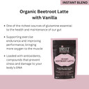 Sweet Revolution Organic Instant Beetroot Latte with Ginger (200g), Dairy Free and Gluten Free