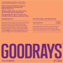 Goodrays - 30mg CBD Drink - 6 x 250ml Cans - Blood Orange & Grapefruit - Natural Flavours, Low Calorie, Vegan - High Strength (30mg/can), All Natural - Reduce Stress & Unwind, Packaging May Vary