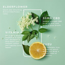 Goodrays - 30mg CBD Drink - 6 x 250ml Cans - Elderflower & Yuzu - Natural Flavours, Low Calorie, Vegan - High Strength (30mg/can), All Natural - Reduce Stress & Unwind