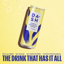 Dash Water Lemon - 12 x Lemon Flavoured Sparkling Spring Water - NO Sugar, NO Sweetener, NO Calories - Infused with Wonky Fruit (12 x 330ml cans)