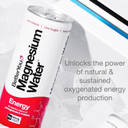 BetterYou Magnesium Mineral Water, Energy, Natural Sustained Energy Boost, Magnesium Glycinate, Vital B Vitamins & Nitrates, Infused with Pomegranate & Rhubarb, Pack of 12, 250 ml