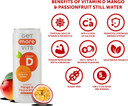 Get More Vits Flavoured Water - Sparkling Mango & Passionfruit with Vitamin D & Calcium - Low Calorie, Sugar Free, & Vegetarian Spring Water for Adults & Kids - 330ml Cans, Pack of 12 Get More Vits Flavoured Water - Sparkling Mango & Passionfruit with Vitamin D & Calcium - Low Calorie, Sugar Free, & Vegetarian Spring Water for Adults & Kids - 330ml Cans, Pack of 12