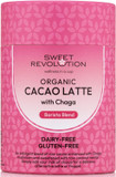 Sweet Revolution Organic Cacao Latte with Chaga Barista Blend (2 x 100g) tub. Gluten Free, Dairy Free, Refined Sugar-Free