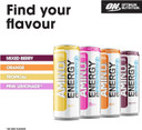 Optimum Nutrition Essential Amino Energy + Electrolytes, Ready to Drink Sugar Free EAA Energy Drink with Electrolytes and Caffeine, Workout Supplement for Men and Women, Pink Lemonade, 24x250 ml