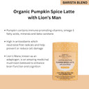 Sweet Revolution Pumpkin Spice Latte with Lions Mane Barista Blend (3 x 100g). Caffeine Free, Gluten Free, Dairy Free, Refined Sugar-Free