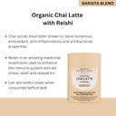 Sweet Revolution Organic Chai Latte with Reishi Barista Blend (3 x 100g) tub. Caffeine Free, Gluten Free, Dairy Free, Refined Sugar-Free