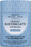 Sweet Revolution Blue Chai Latte with Spirulina Barista Blend (3 x 100g) tub. Caffeine Free, Gluten Free, Dairy Free, Refined Sugar-Free