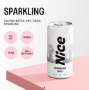 NICE Sparkling White Wine, Spanish Wine in a Can, Dry, Crisp, Sparkling White Wine from La Mancha, That Prefers Cans Over Flutes, 12 x 200ml Cans