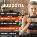 NEUBRIA Cognifuel | 30 Hydration Sachets, Gym & Workout Energy Drink with Electrolytes, Caffeine, L-Theanine, Choline, L-Tyrosine & Vitamins, Improves Cognition, Focus, Orange & Pineapple