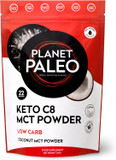 Planet Paleo Keto Collagen - High Protein, Low Carb, Coffee Creamer, Neutral-Tasting Ketongenic Boost (C8 MCT, 440g)