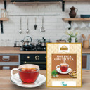 Ausha Ginger Moringa Tea 20 Bags - Caffeine Free - Digestion, Immunity
