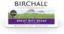 Birchall Great Rift Decaf Blend Tea Bags, English Breakfast Tea Bursting with Full Flavour, Perfect Vegan Gifts, 20 Enveloped Plant-Based Prism Tea Bags