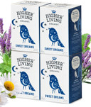 Higher Living Rooibos with Caramel Organic Herbal Tea - Refreshing & Sweet, Caffeine Free Black Tea Alternative - 4 Boxes, 20 Bags Each