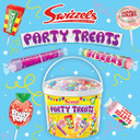 Swizzels Party Treats Extra Large Sweets Tub A Large Assortment of Delicious and Fruity Sweets Lollies Perfect for Parties Bulk Tub 4kg