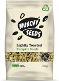 Munchy Seeds Lightly Toasted Pumpkin, Source of Protein & Gluten Free, Packed with, from Nuts for Allergy Sufferers, Vegan Food Baking, Breakfast Cereals Granola 500g, White