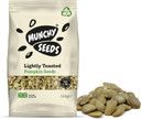 Munchy Seeds Lightly Toasted Pumpkin, Source of Protein & Gluten Free, Packed with, from Nuts for Allergy Sufferers, Vegan Food Baking, Breakfast Cereals Granola 500g, White