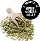 Munchy Seeds Lightly Toasted Pumpkin, Source of Protein & Gluten Free, Packed with, from Nuts for Allergy Sufferers, Vegan Food Baking, Breakfast Cereals Granola 500g, White