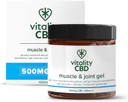 Vitality CBD Muscle & Joint Gel, 500 mg Strength CBD, 100 ml, NO THC