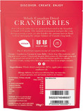 FOREST FEAST Whole Canadian Dried Cranberries 6 x 170g | Healthy Snacks 100% Natural Dried Fruit with No Added Sugar, Cranberries High in Fibre & Low Fat