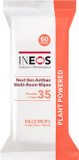 INEOS Next-Gen Antibac Multi-Room Disinfectant Biodegradable 60 Wipes, Pomelo + Yuzu, Kills 99.9% of Bacteria + Viruses, Plant Powered, Packaging May Vary INEOS Next-Gen Antibac Multi-Room Disinfectant Biodegradable 60 Wipes, Pomelo + Yuzu, Kills 99.9% of Bacteria + Viruses, Plant Powered, Packaging May Vary