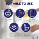 Limescale Remover Spray Bundle: Classic Limescale Remover Spray 500ml with Elbow Grease Scrubbing Sponge & Crevice Cleaning Brushes - Ideal for Limescale Removal on Toilet, Shower & Kitchen Surfaces