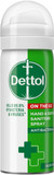 Dettol Hand & Surface Sanitiser Spray Suitable for Hands and Surfaces, 50ml, (Pack of 1)