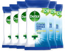Dettol Antibacterial Cleansing Surface Wipes, Fragrance Free, 126 pack (6 x 126, Total 756 Wipes) Large Value, Household Disinfectant, Home Hygiene, Biodegradable, Kills 99.9 Percent of Germs Dettol Antibacterial Cleansing Surface Wipes, Fragrance Free, 126 pack (6 x 126, Total 756 Wipes) Large Value, Household Disinfectant, Home Hygiene, Biodegradable, Kills 99.9 Percent of Germs