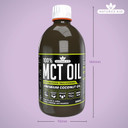Natures Aid MCT Oil 500ml Caramel - Add to Coffee Shakes Smoothies or Dressings - 100 Percent Premium Coconut Oil Pure Sustainably Sourced Vegan Vegetarian GMP Standards Rapid Absorbed for Energy