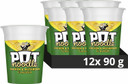 Pot Noodle Chicken & Mushroom Standard Pot Noodle instant vegetarian snack quick to make noodles 12x 90 g