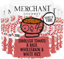 Merchant Gourmet Sunblush Tomato & Basil Wholegrain Microwave Rice - Pack of 6 x 250g Pouches