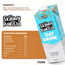 Skinny Food Co Barista Oat Milk Drink (6 x 1L) - Dairy-Free, No Added Sugar, Vegan-Friendly - Perfect for Coffee, Tea, Smoothies & Cereals - Rich Froth & Foam for Barista-Style Beverages - Gluten-Free