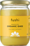Fushi Organic Ghee 420g  Organic Certified | English Ghee | Vegetarian, Clarified Pure Ayurveda Grass Fed Butter | Ghee Butter from Free Range Grass Fed Cows | Healthy Cooking, Nutrition