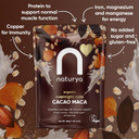 Naturya Organic Cacao Maca Overnight Oats - Gluten-Free with Hemp Protein, Rich in Magnesium, Vegan, No Added Sugar - 600g