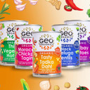 Geo Organics Tasty Tadka Dahl 400g (Pack of 1) | Authentic Indian Side Dish | Low Sugar & Salt | Certified Organic | Vegan Meals & Gluten-Free Food | Mild Spice Level