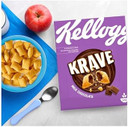 Kellogg's Krave Milk Chocolate Breakfast Cereal, 410g (Pack of 2)