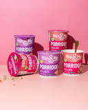 Bio&Me: Nice and Nutty Gluten Free Porridge 8-Pack (8 x 58g pots) - High in Fibre, Low Sugar - On The Go Breakfast - Packaging may Vary