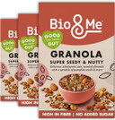 Bio&Me: Apple and Cinnamon Granola 3-Pack (3 x 360g) - Vegan, No Added Sugar, Gut-Loving