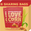 LOVE CORN: Habanero Chilli | Roasted Crunchy Corn - Gluten-Free - Plant Based & Vegan - Healthy Snack - Low Calorie - (Box of 6 Bags, 115g Each)