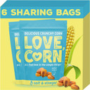 LOVE CORN Salt & Vinegar Crunchy Corn Snack 115g x 6 Bags  Healthy Snacks Ideal for Gluten Free & Vegan Diets  Low Sugar Alternative for Crisps, Mixed Nuts & Pretzels  Perfect To Graze On