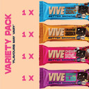 Vive Better Brownie Chocolate Berry Bliss with Immunity Vitamins - Low Calorie Vegan Treat - Healthy Protein Snack - Pack of 15